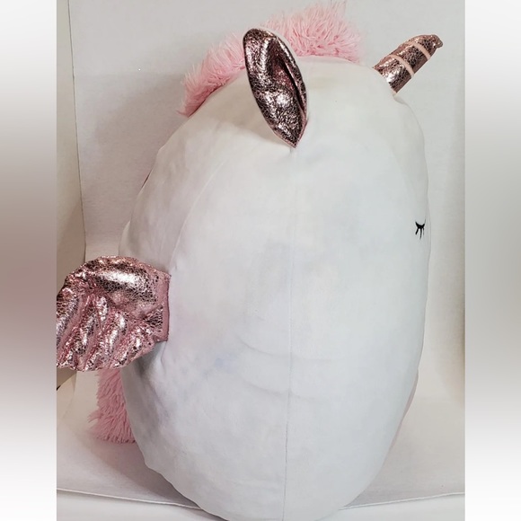 Squishmallow Raquel the White Unicorn 20" Pink Kellytoy Soft Plush LIKE NEW - Picture 13 of 13